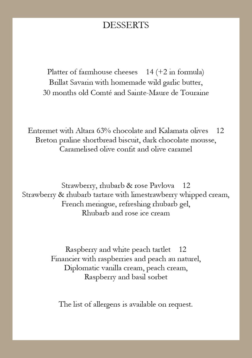 CHONBOU - Caviste & Restaurateur menu 3
