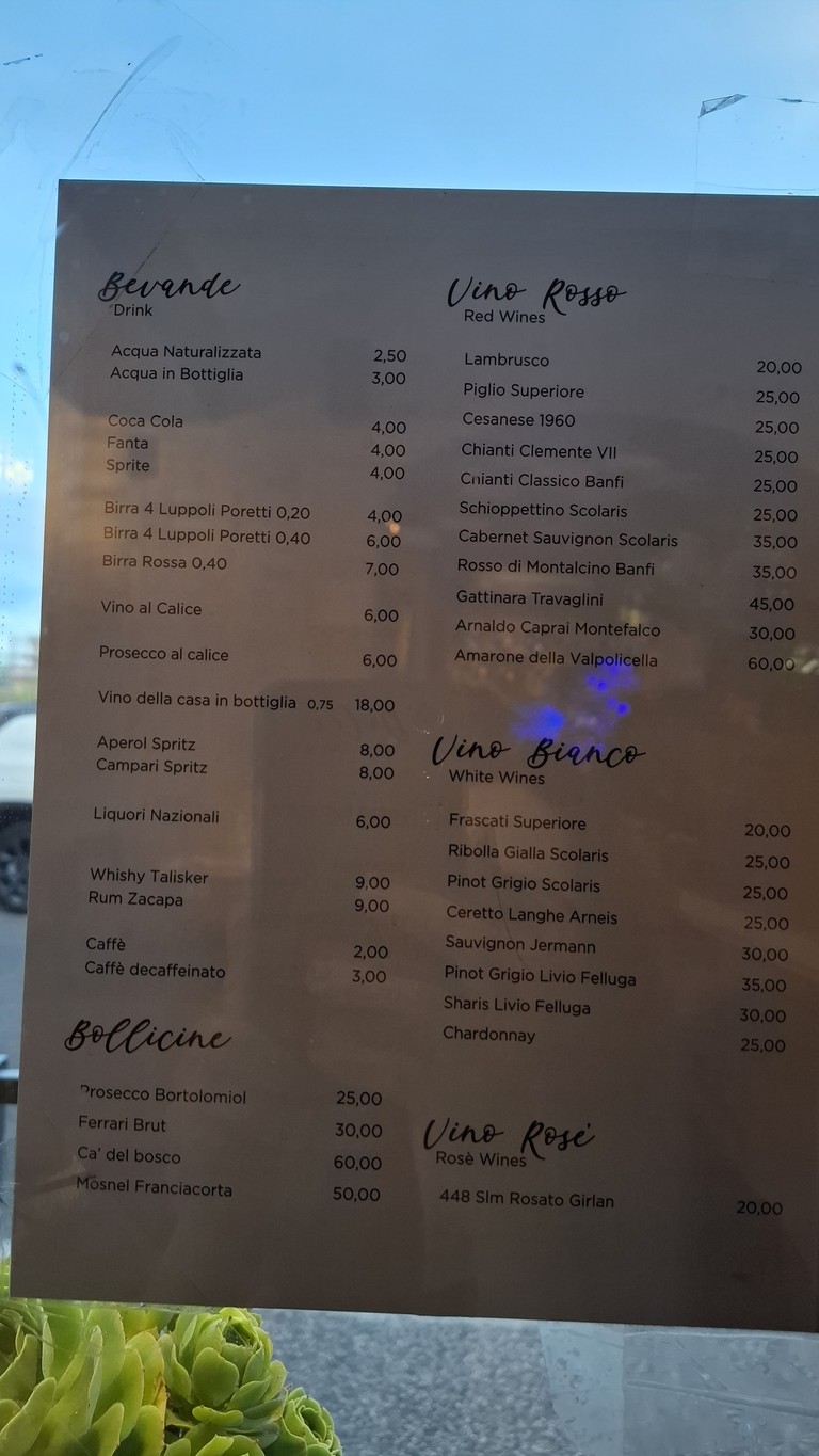 Ristorante Il Postiglione Roma menu 3