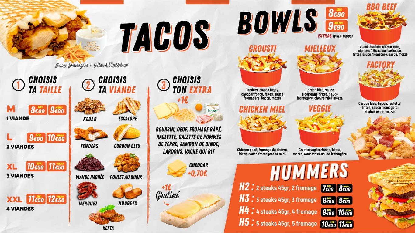 Chicken factory menu 4