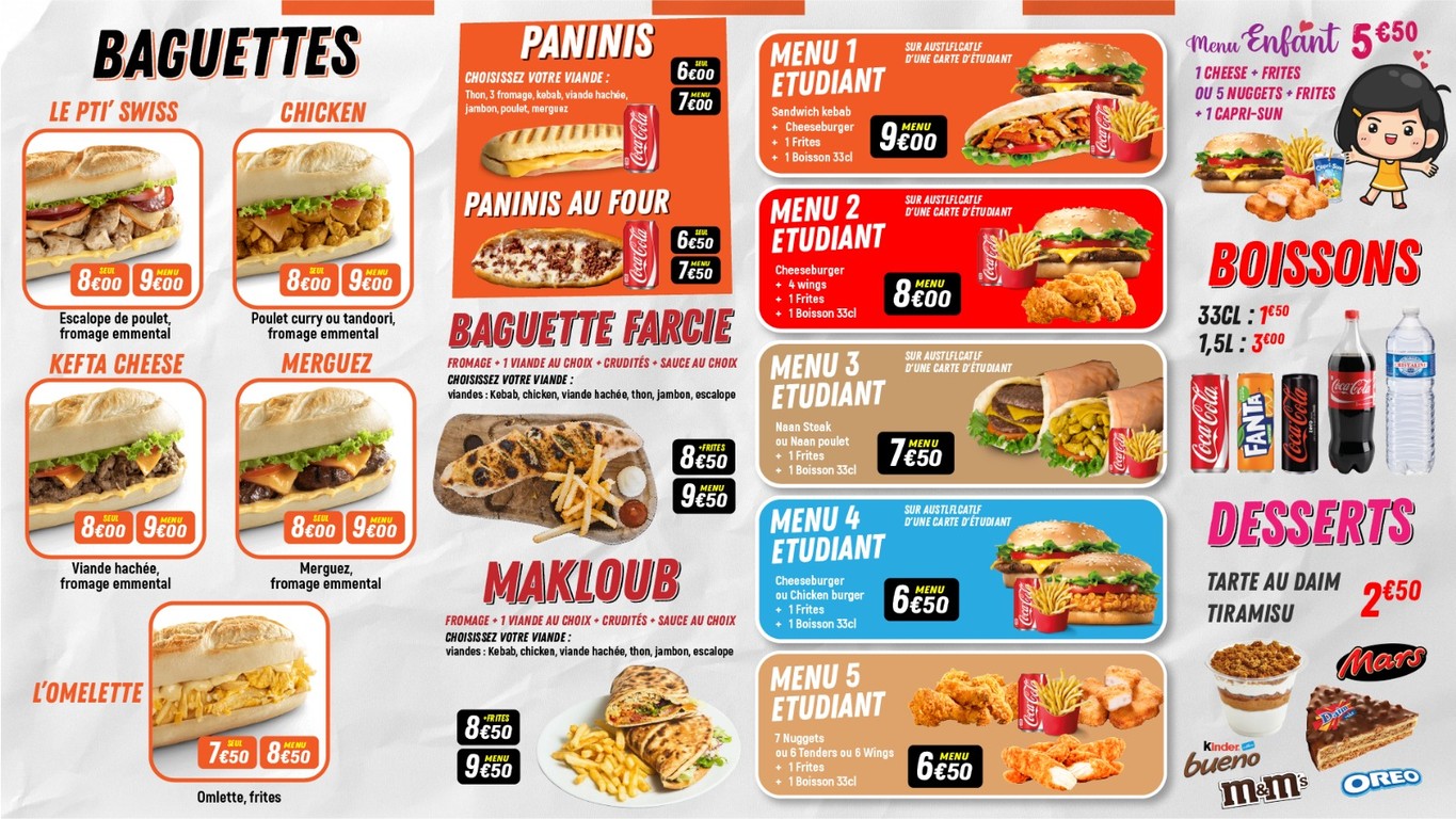 Chicken factory menu 7