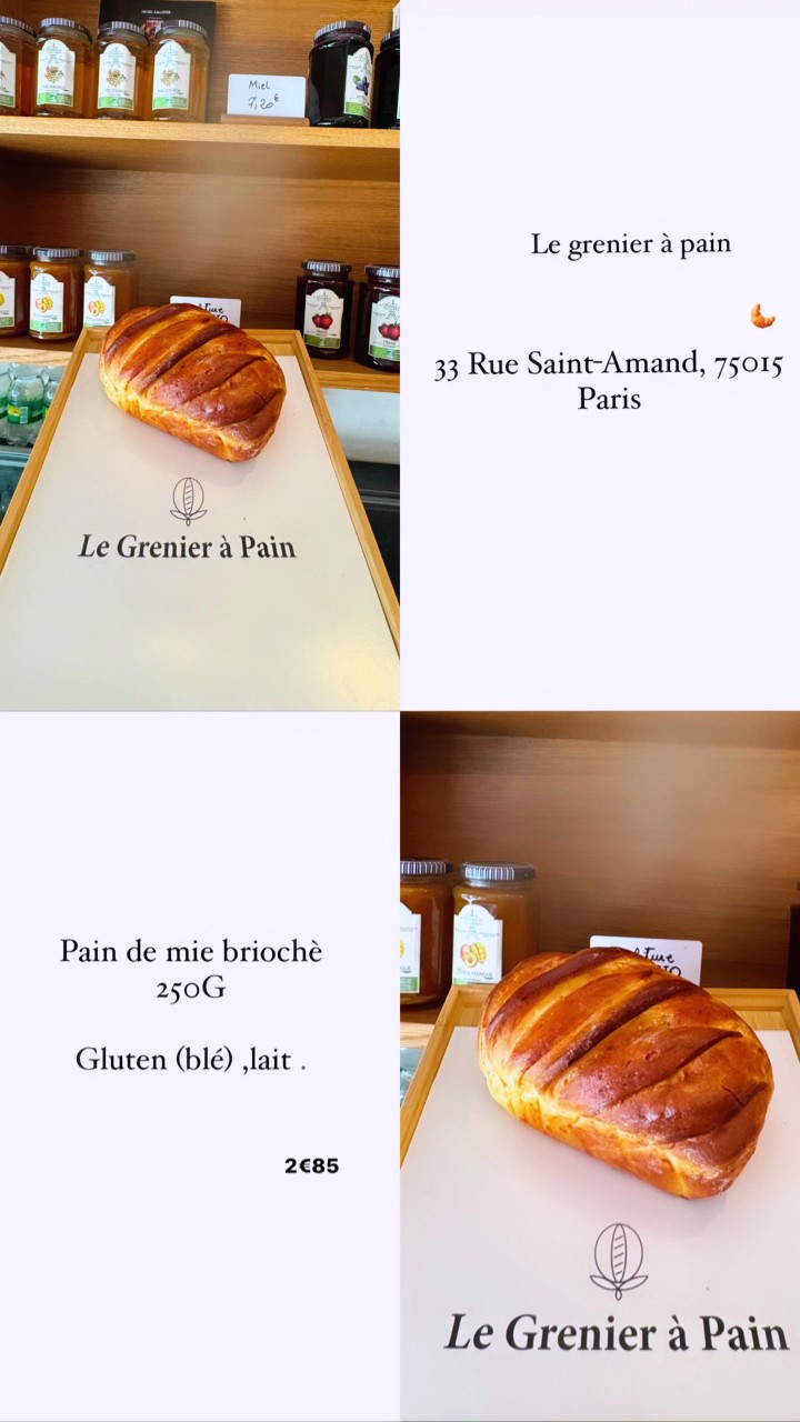 Le Grenier à Pain St Amand menu 1