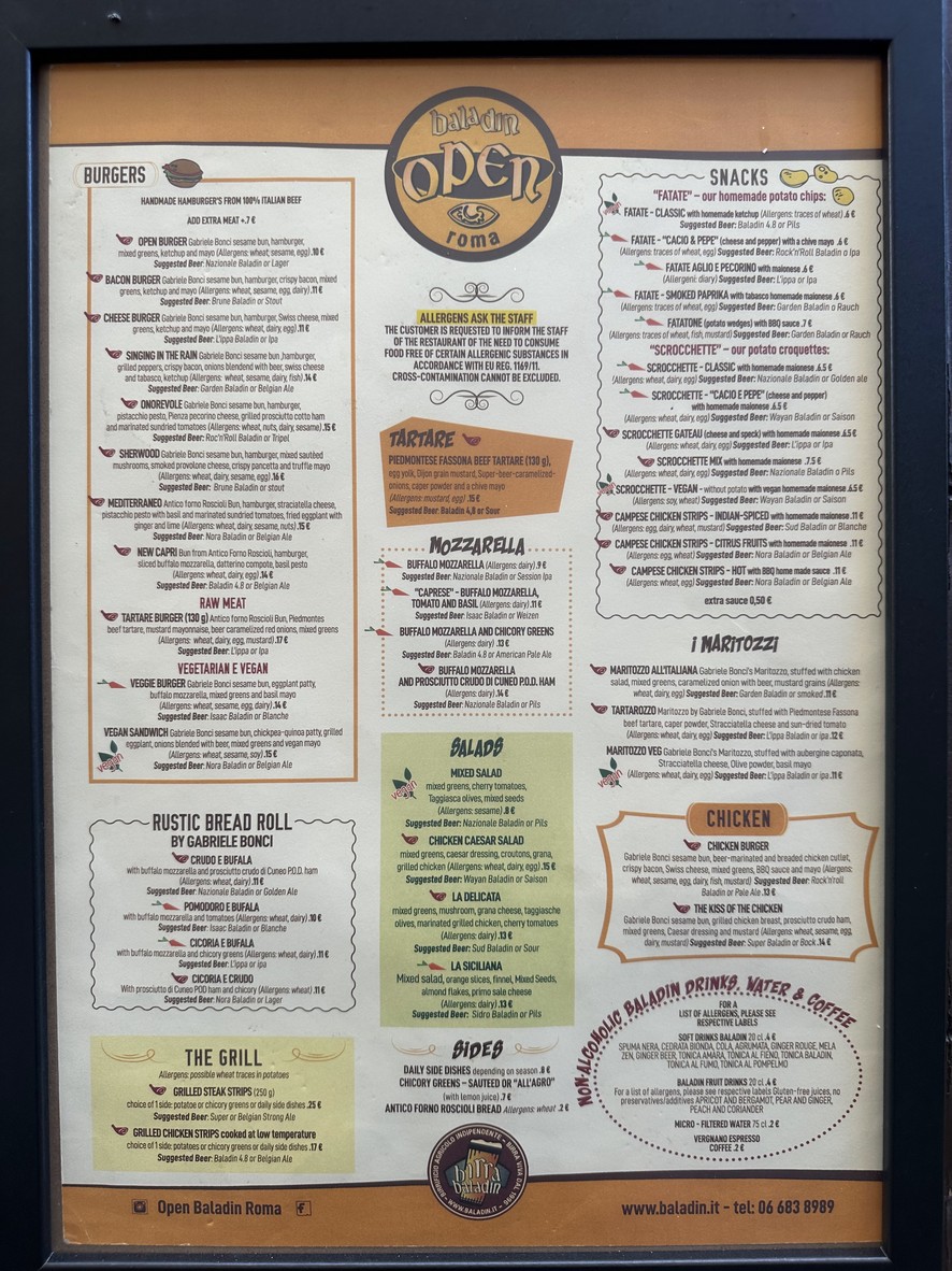 Open Baladin menu 1