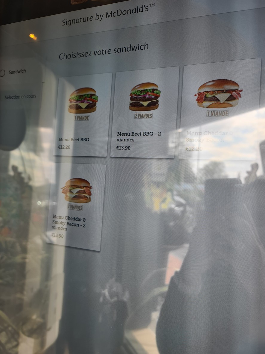 McDonald's menu 3