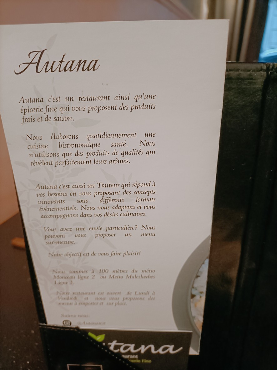 Autana menu 1
