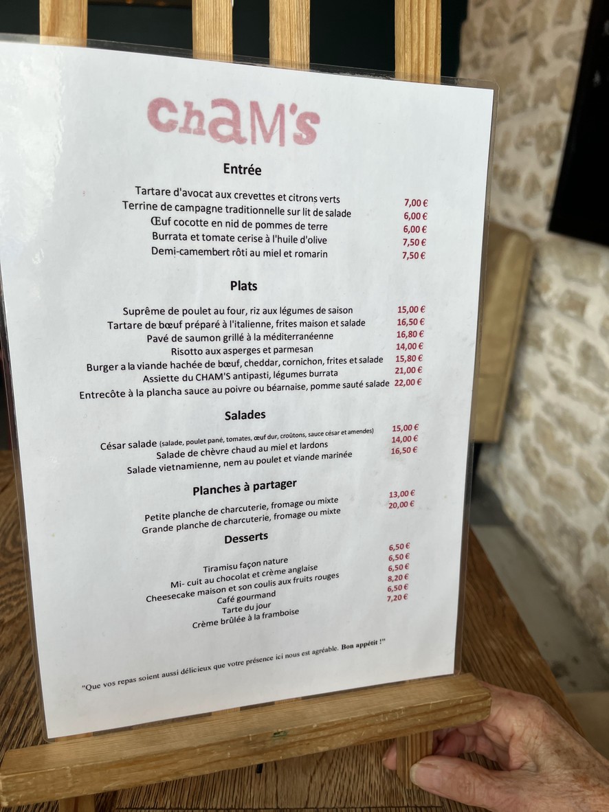 LA BONNE FRANQUETTE 92 menu 1