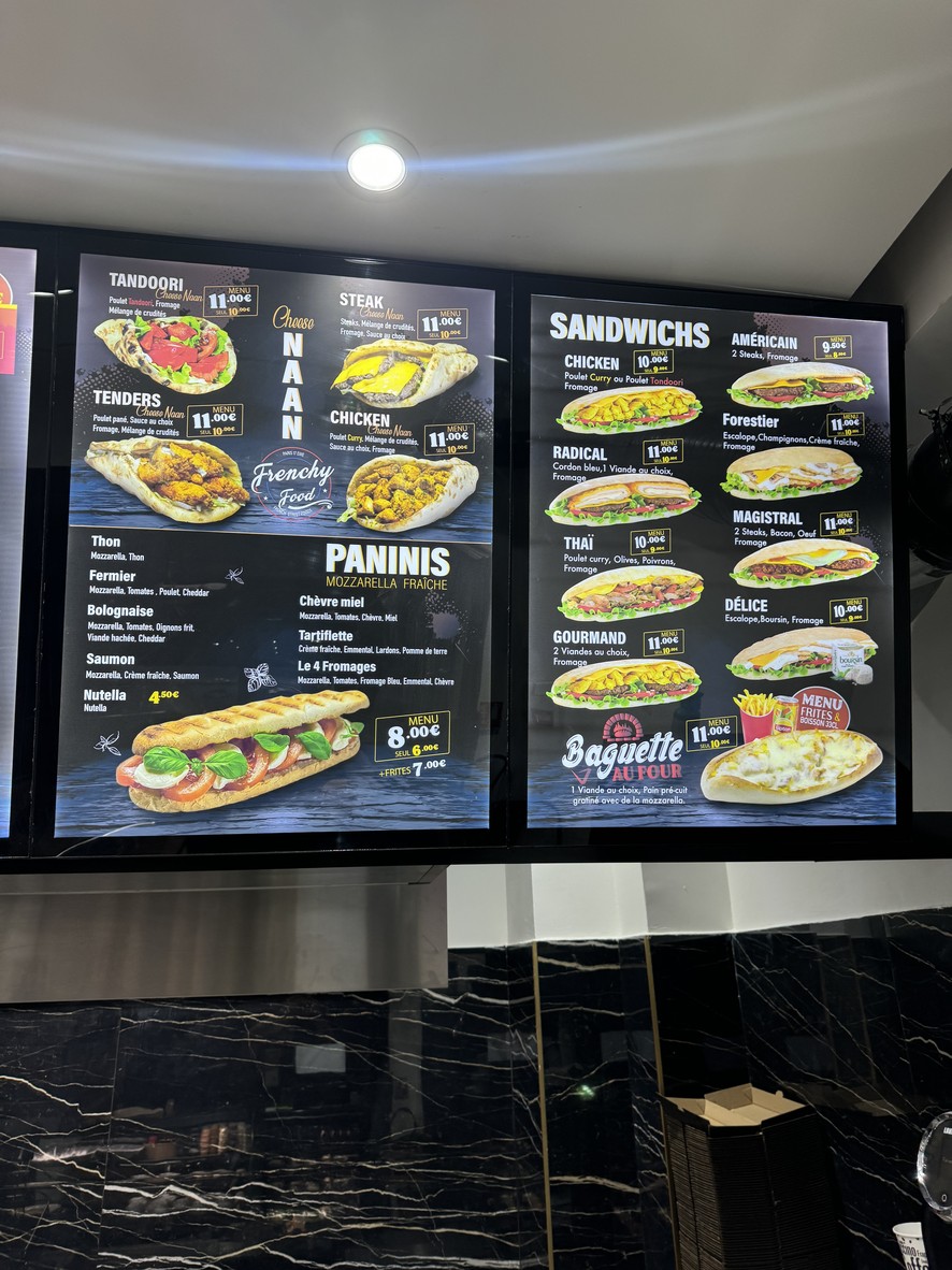 Franchy food menu 3