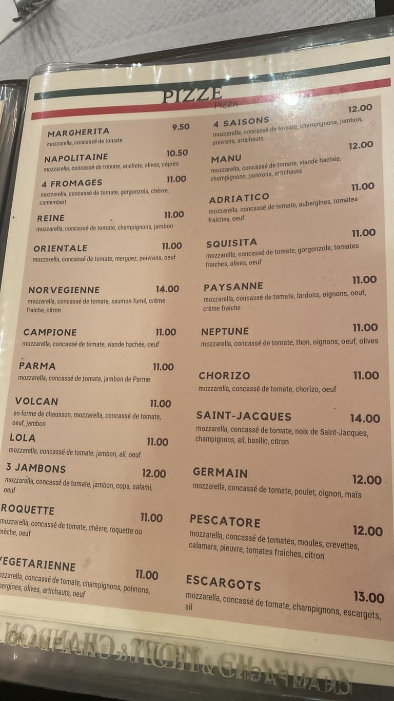 La Squisita menu 2