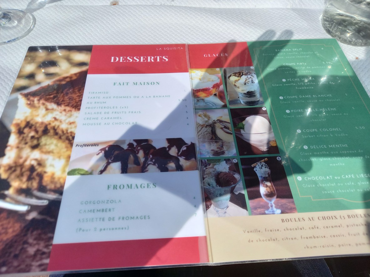 La Squisita menu 3