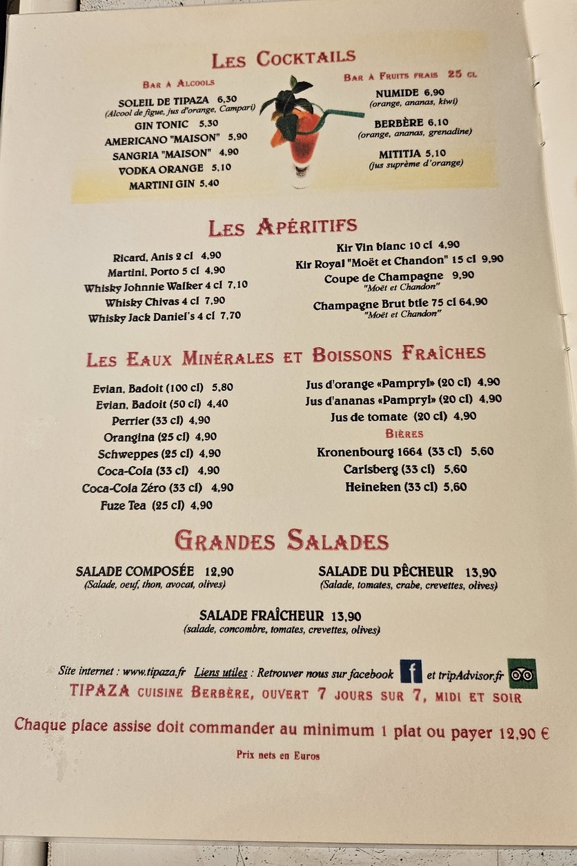 Restaurante Tipaza menu 4