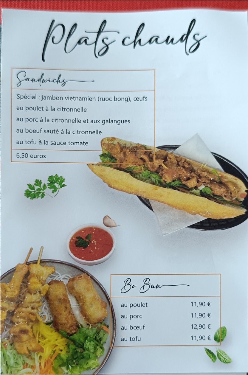 Banh mi 12 vietnam menu 1