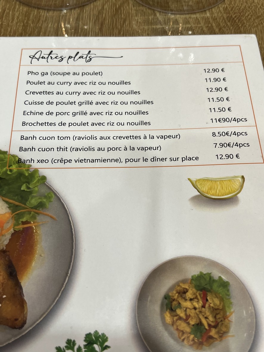 Banh mi 12 vietnam menu 2