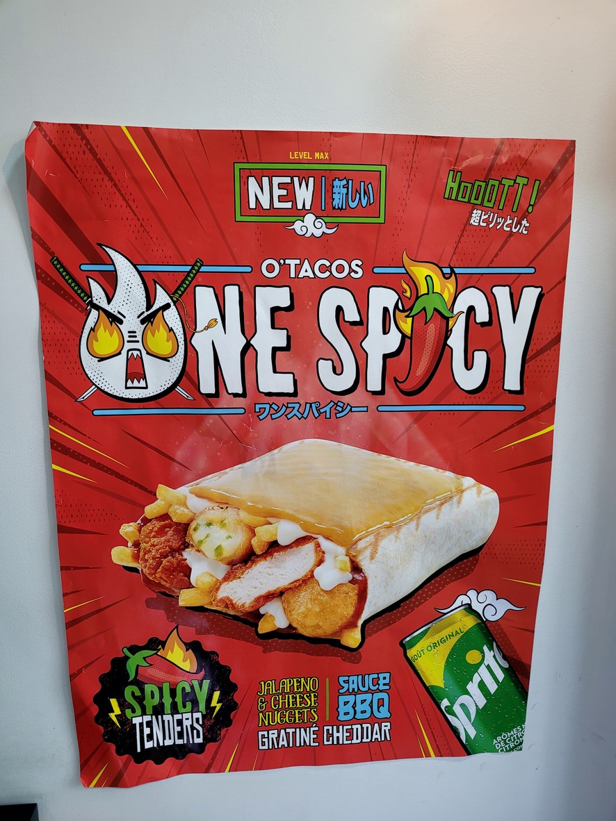 O'Tacos menu 1