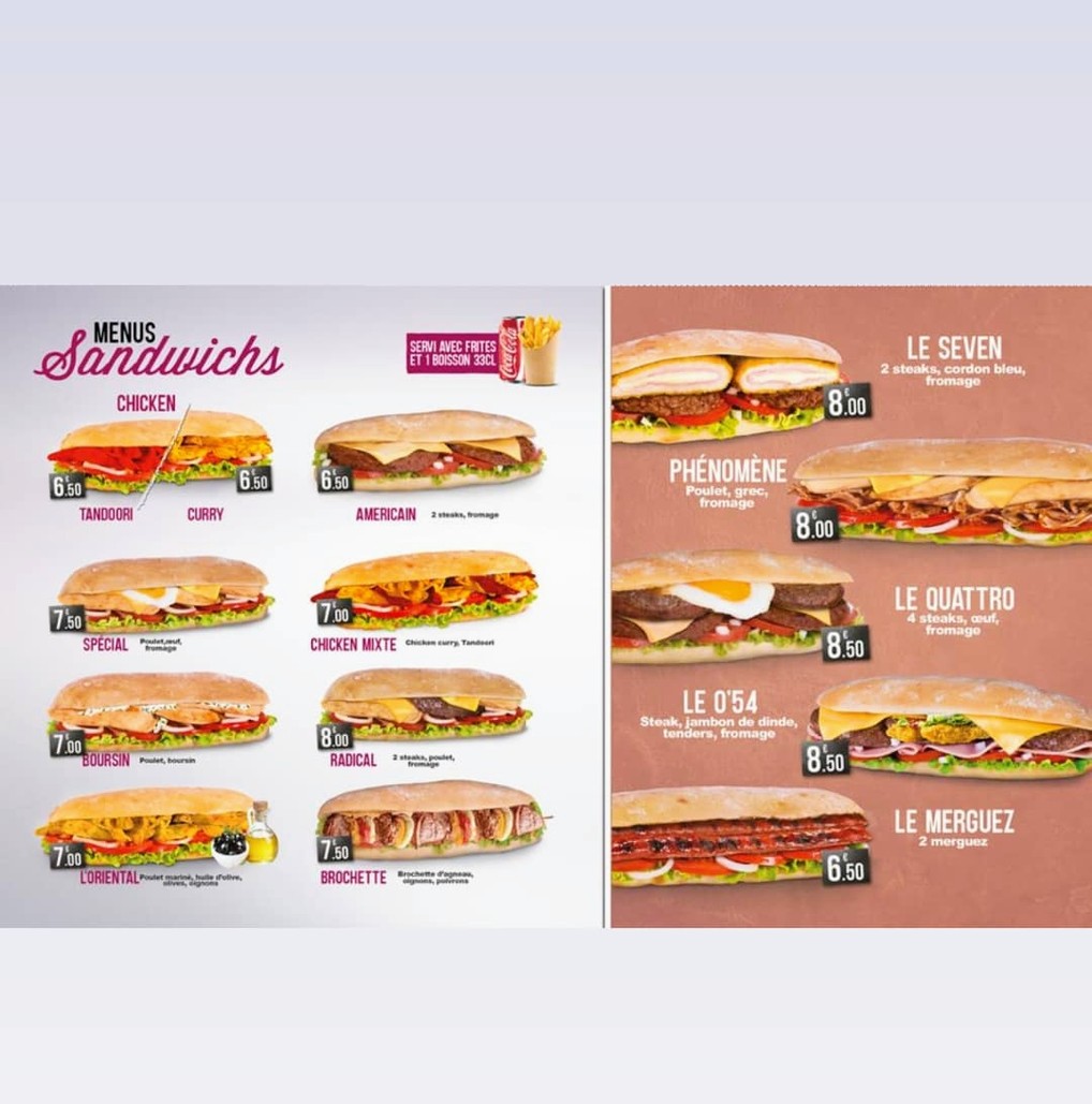 O' 54 menu 2