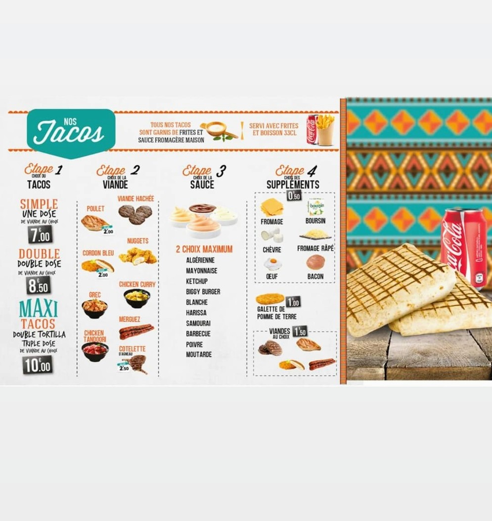 O' 54 menu 3