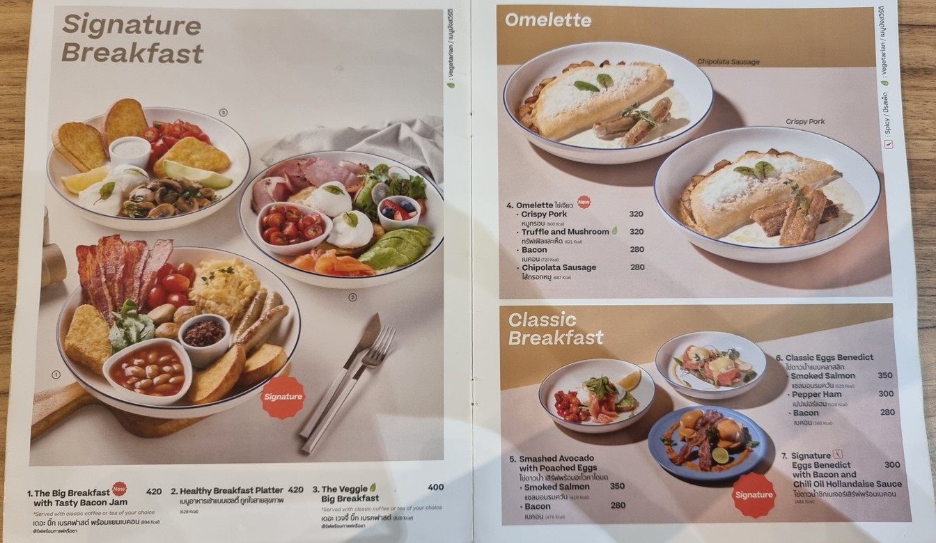THE COFFEE CLUB -Samyan Mitrtown menu 1