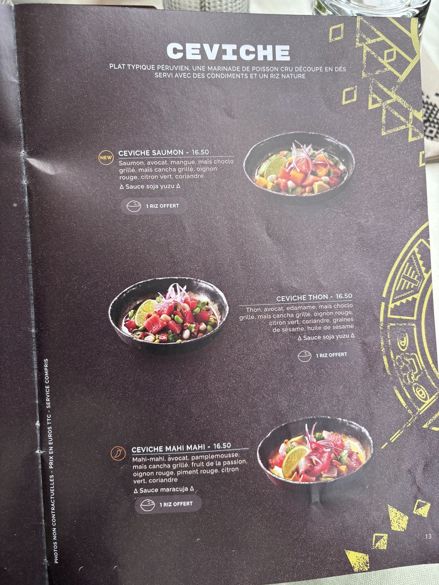 Côté Sushi Kléber menu 4