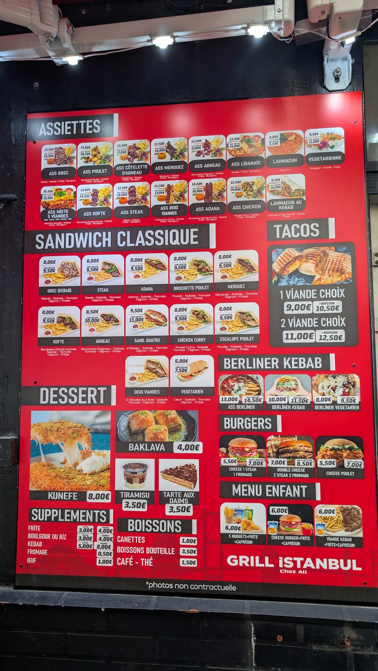 Istanbul Grill menu 1