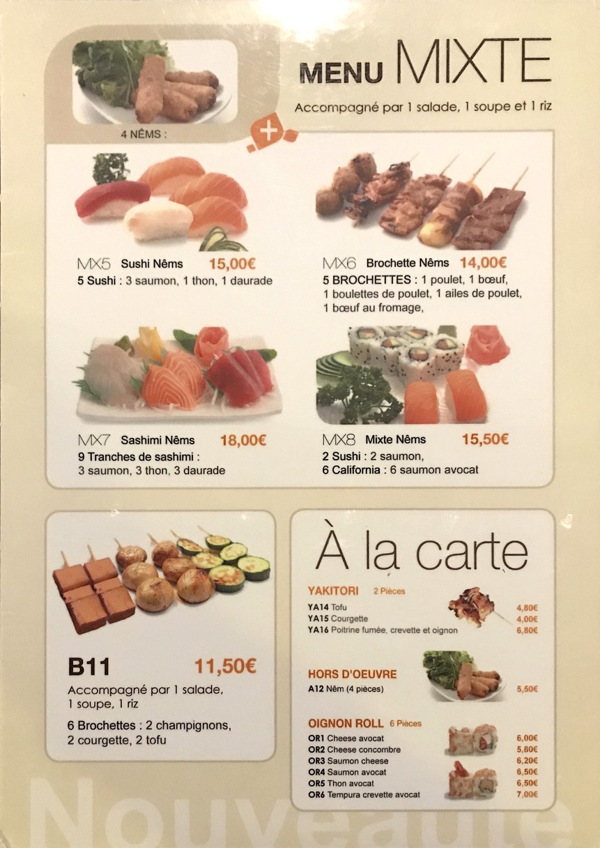 Sushi Fukunoya menu 3