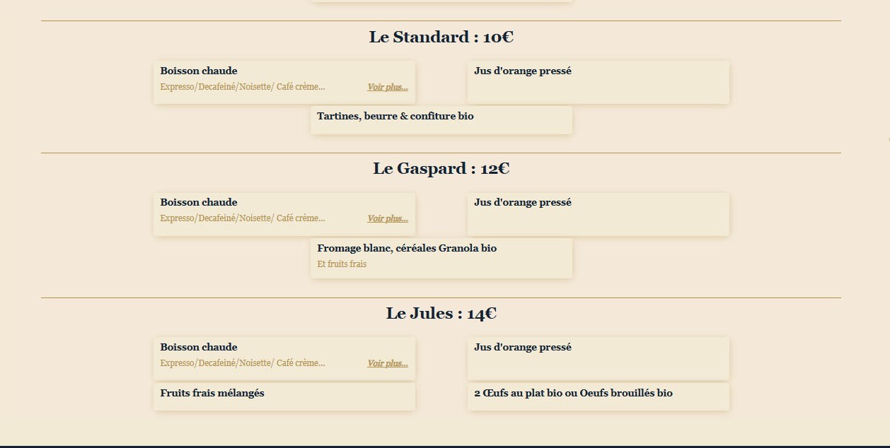 La Marine menu 7
