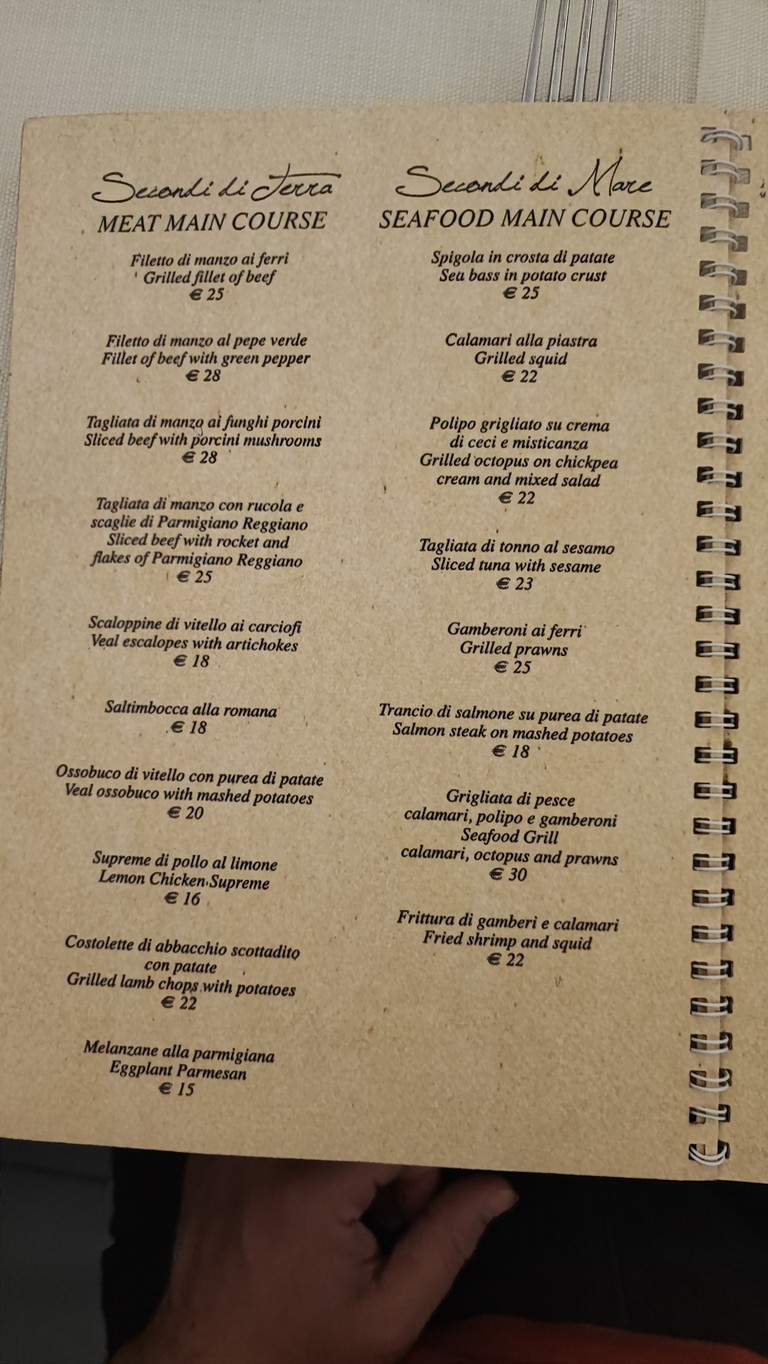 La Pentolaccia menu 3