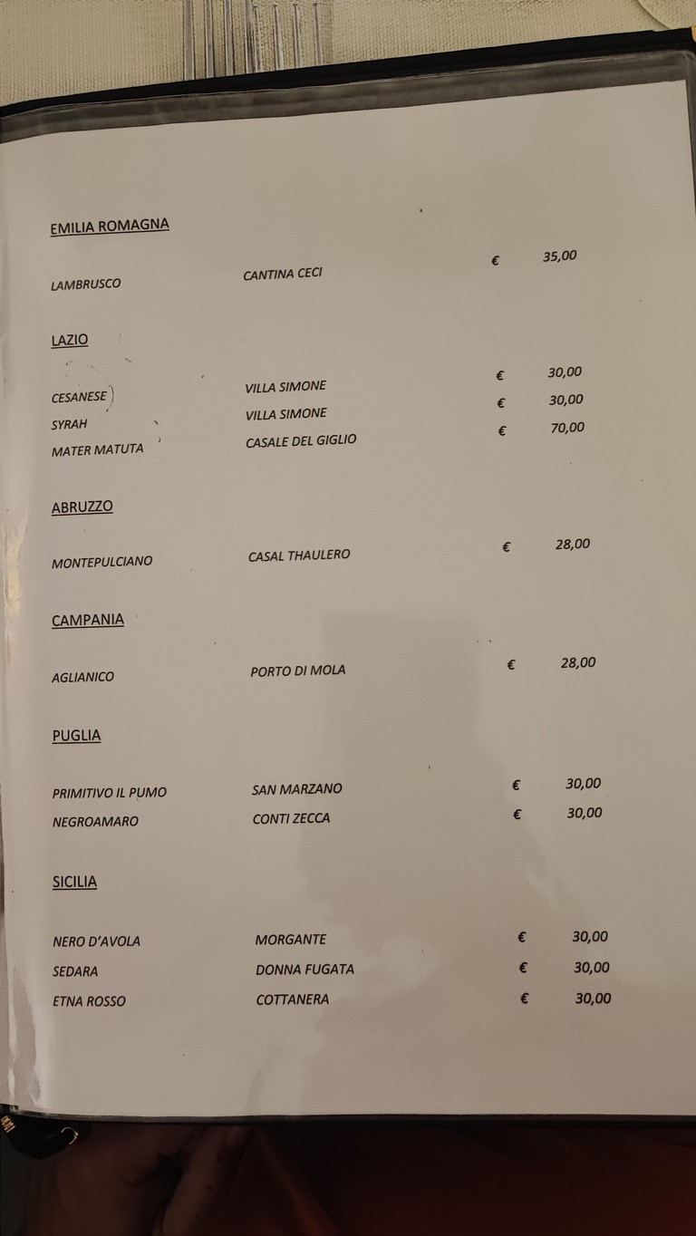 La Pentolaccia menu 5