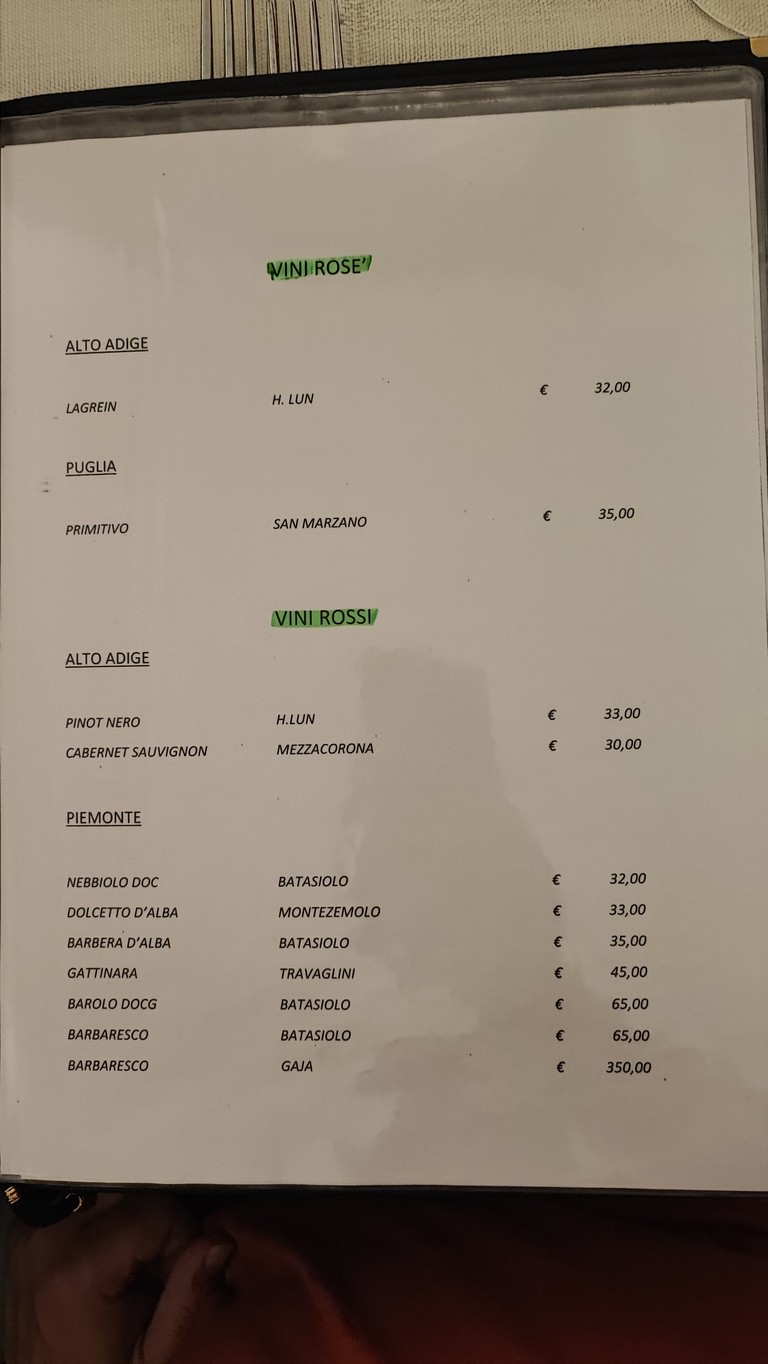 La Pentolaccia menu 6