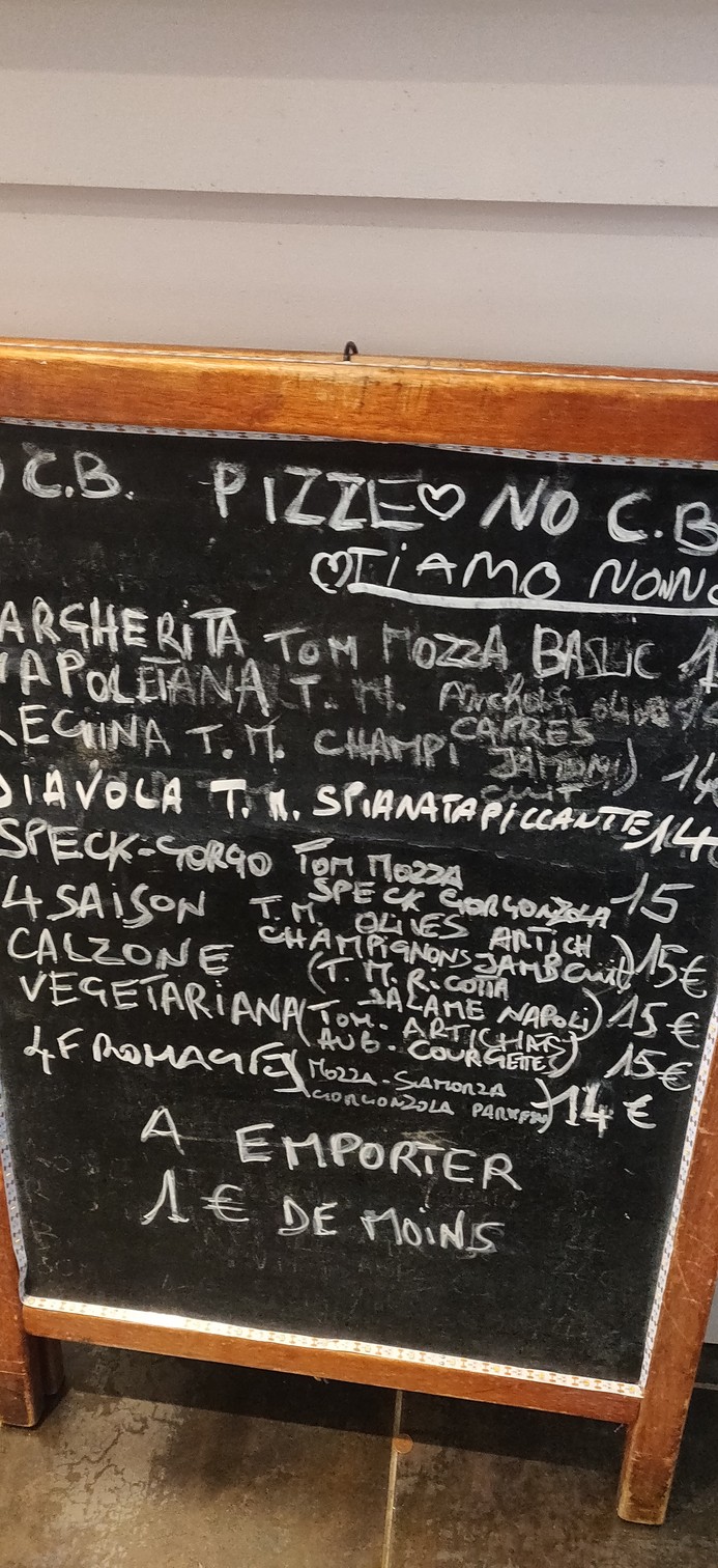 La Pagnotta menu 1