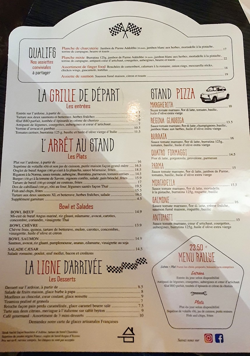 Auto Passion Café menu 1
