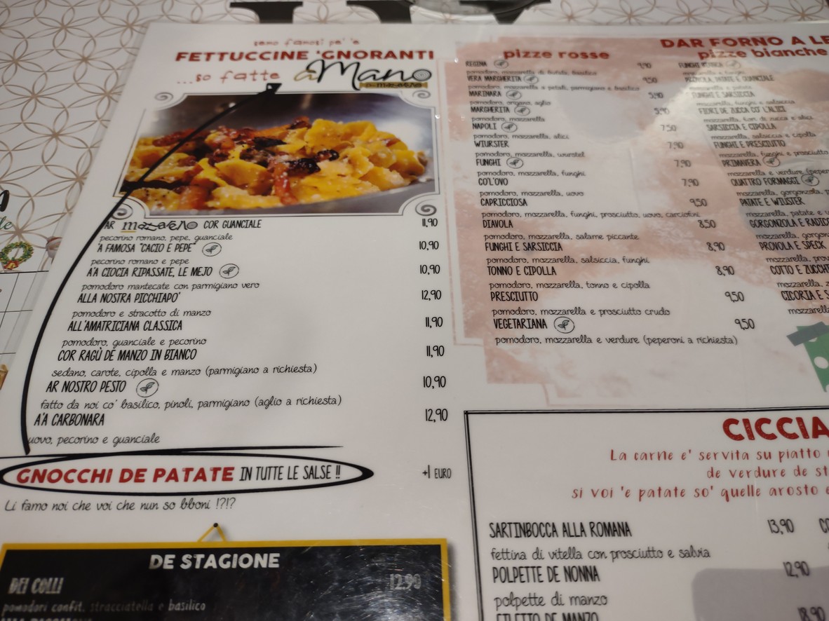 A Casa di Ale - Preneste menu 1