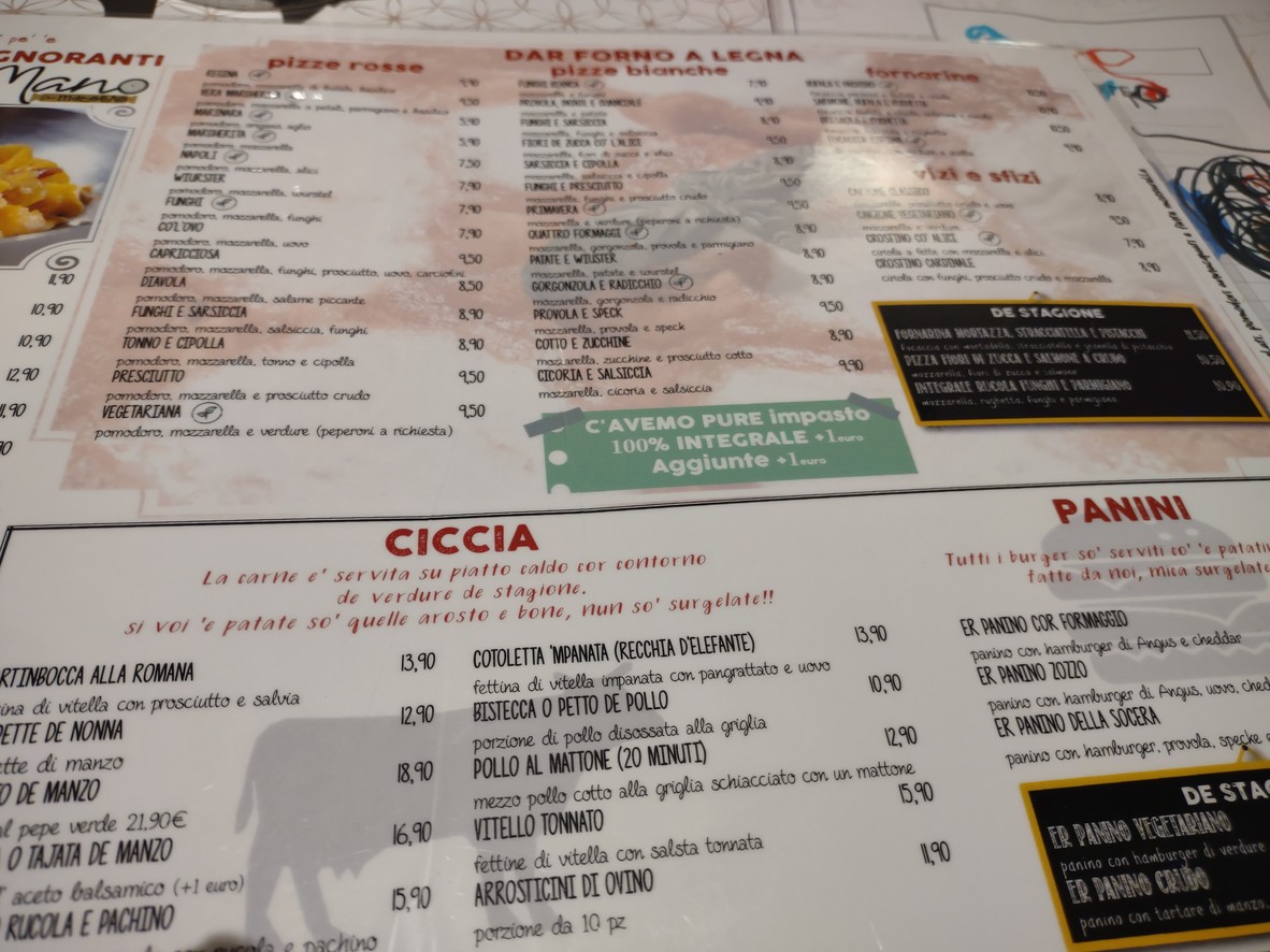 A Casa di Ale - Preneste menu 2