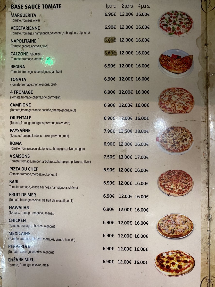 Pizzeria Bella Italia menu 3