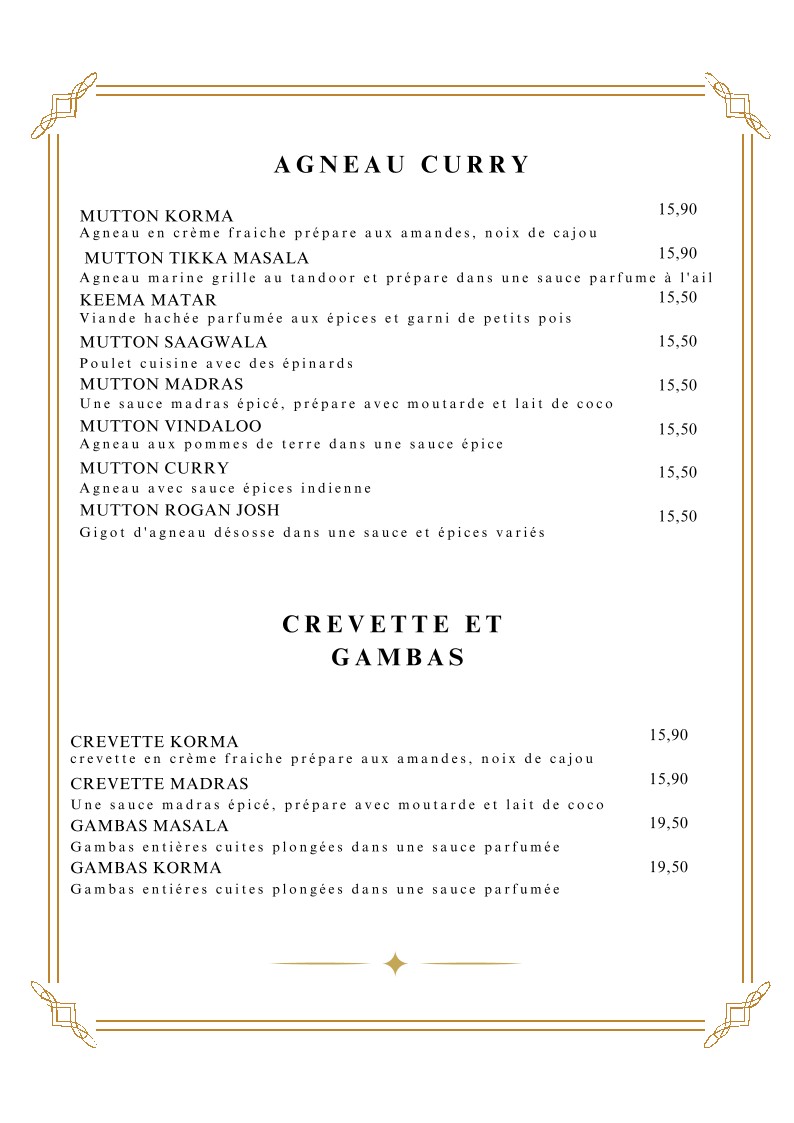 Avi Ravi menu 3
