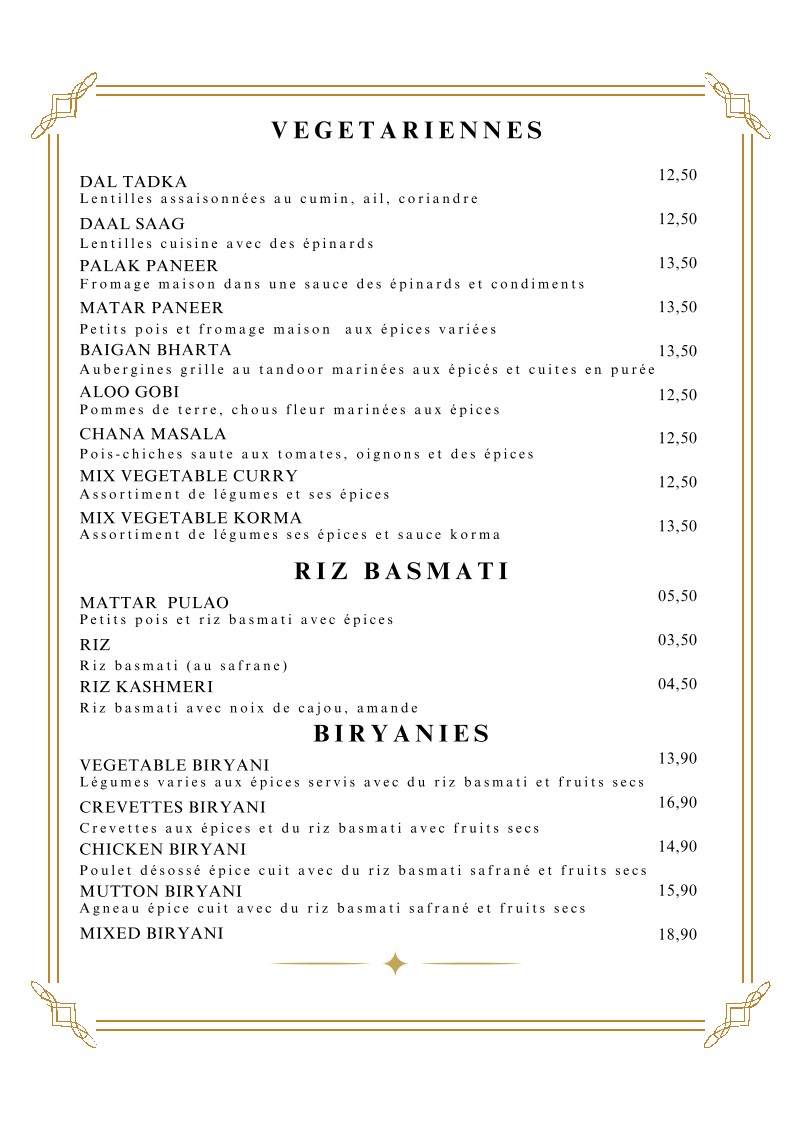 Avi Ravi menu 4