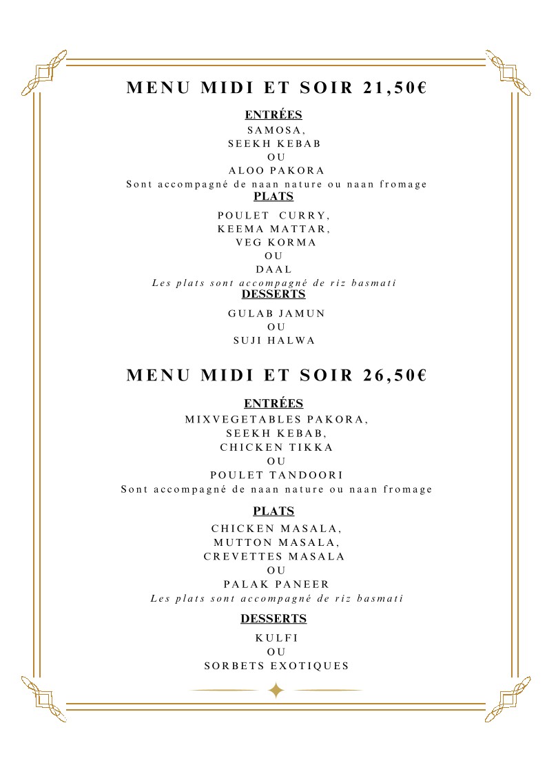 Avi Ravi menu 5