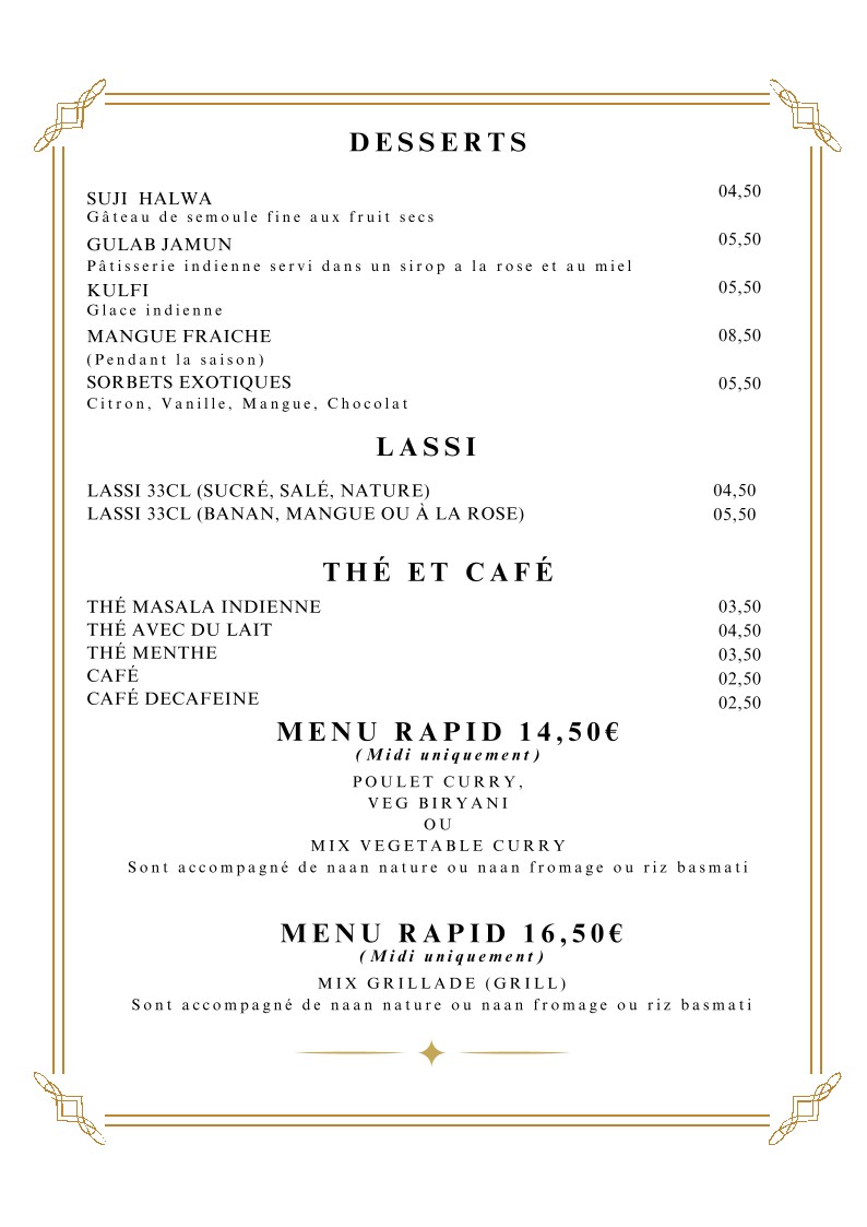 Avi Ravi menu 6