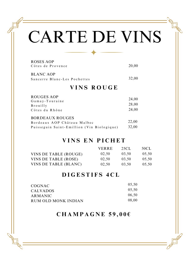 Avi Ravi menu 8