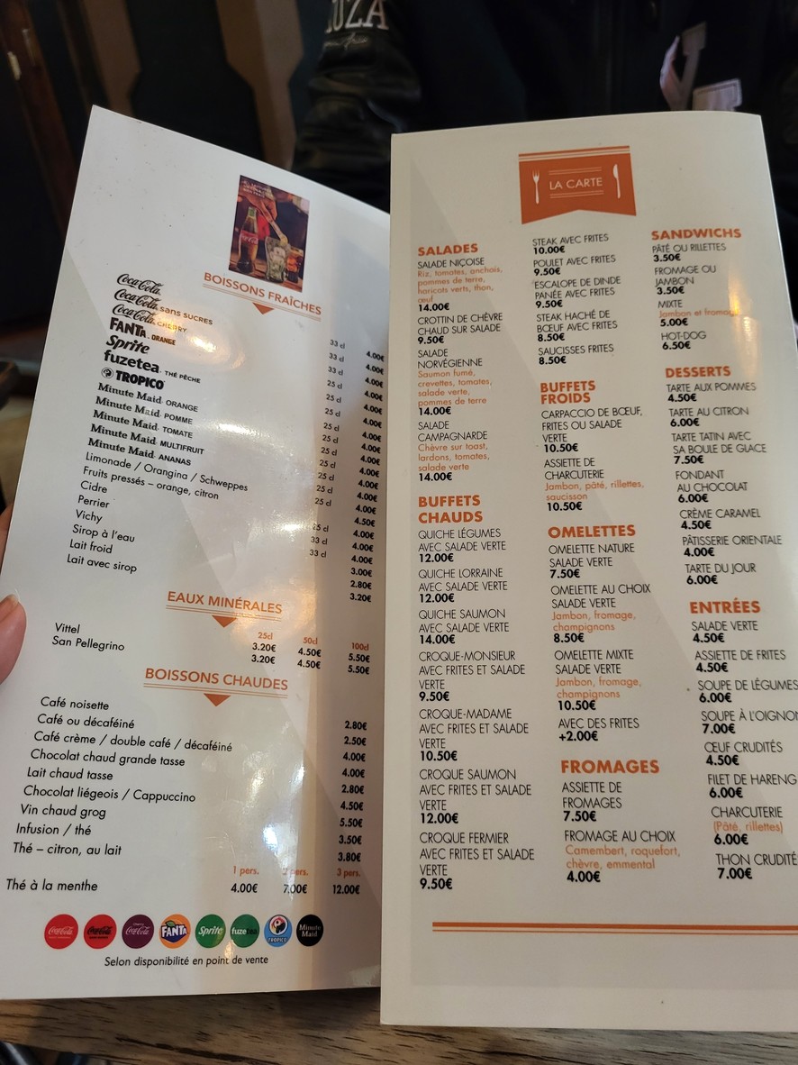 Café du Théâtre menu 2