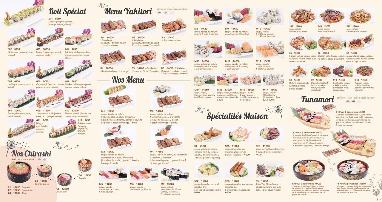 Oishi menu 2