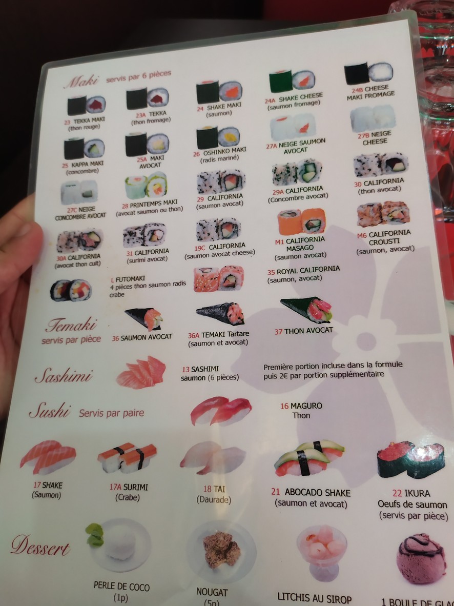 Hokiko menu 2