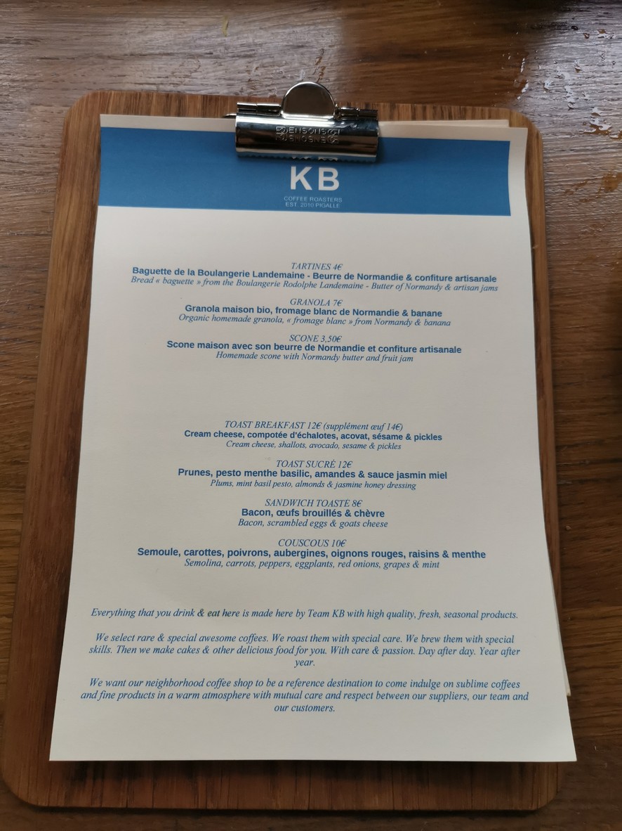 KB CaféShop menu 2
