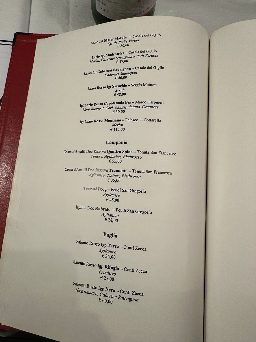 Life Ristorante menu 4