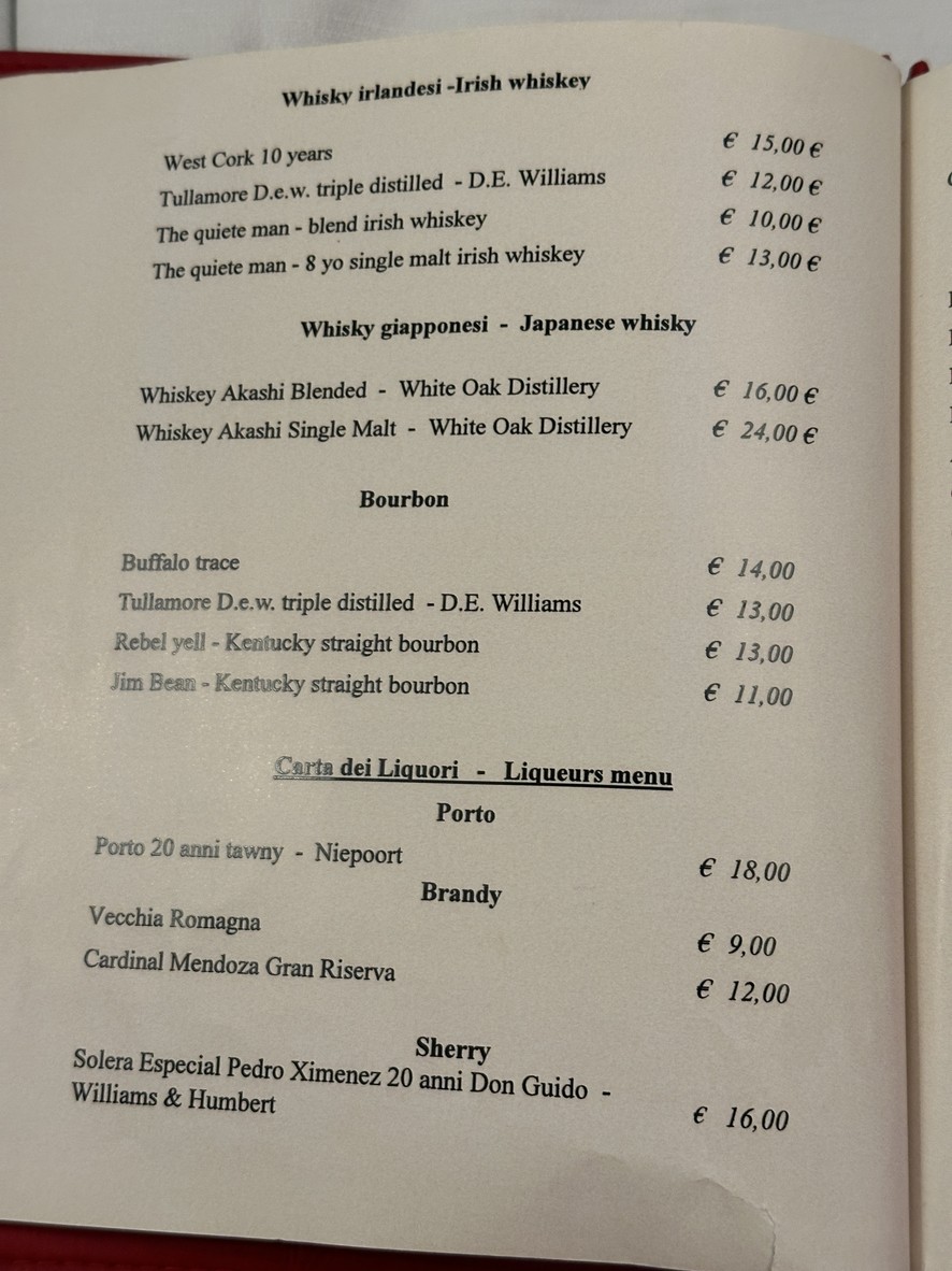 Life Ristorante menu 5