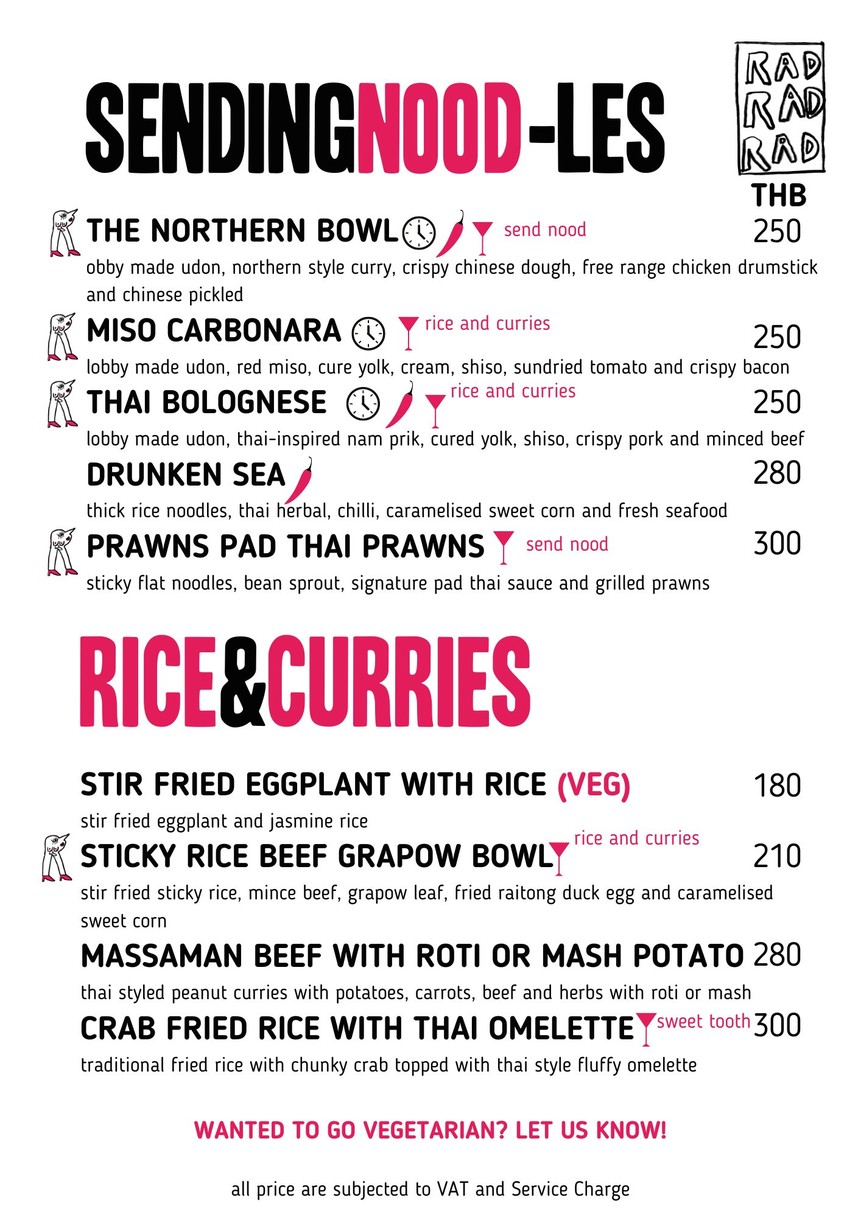Rad Streets menu 3