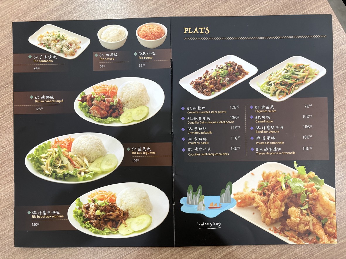 Phô Vincennes menu 2