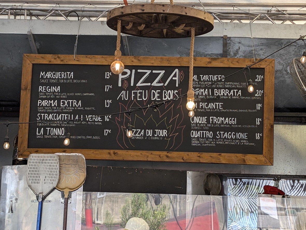 La Dame de Canton menu 2