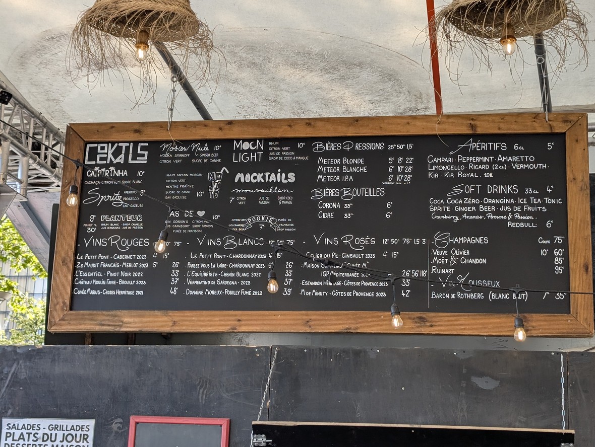 La Dame de Canton menu 3