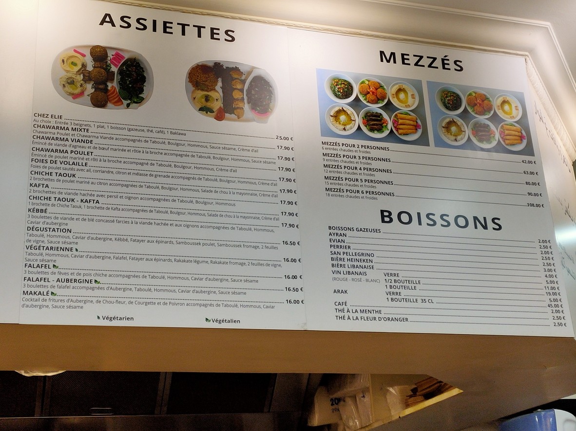 Cuisine Libanaise Tasska menu 2