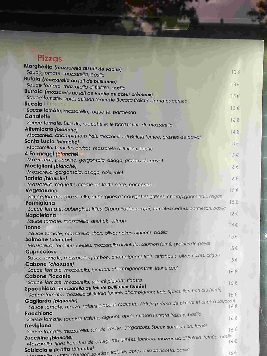 Canaletto Caffè menu 2