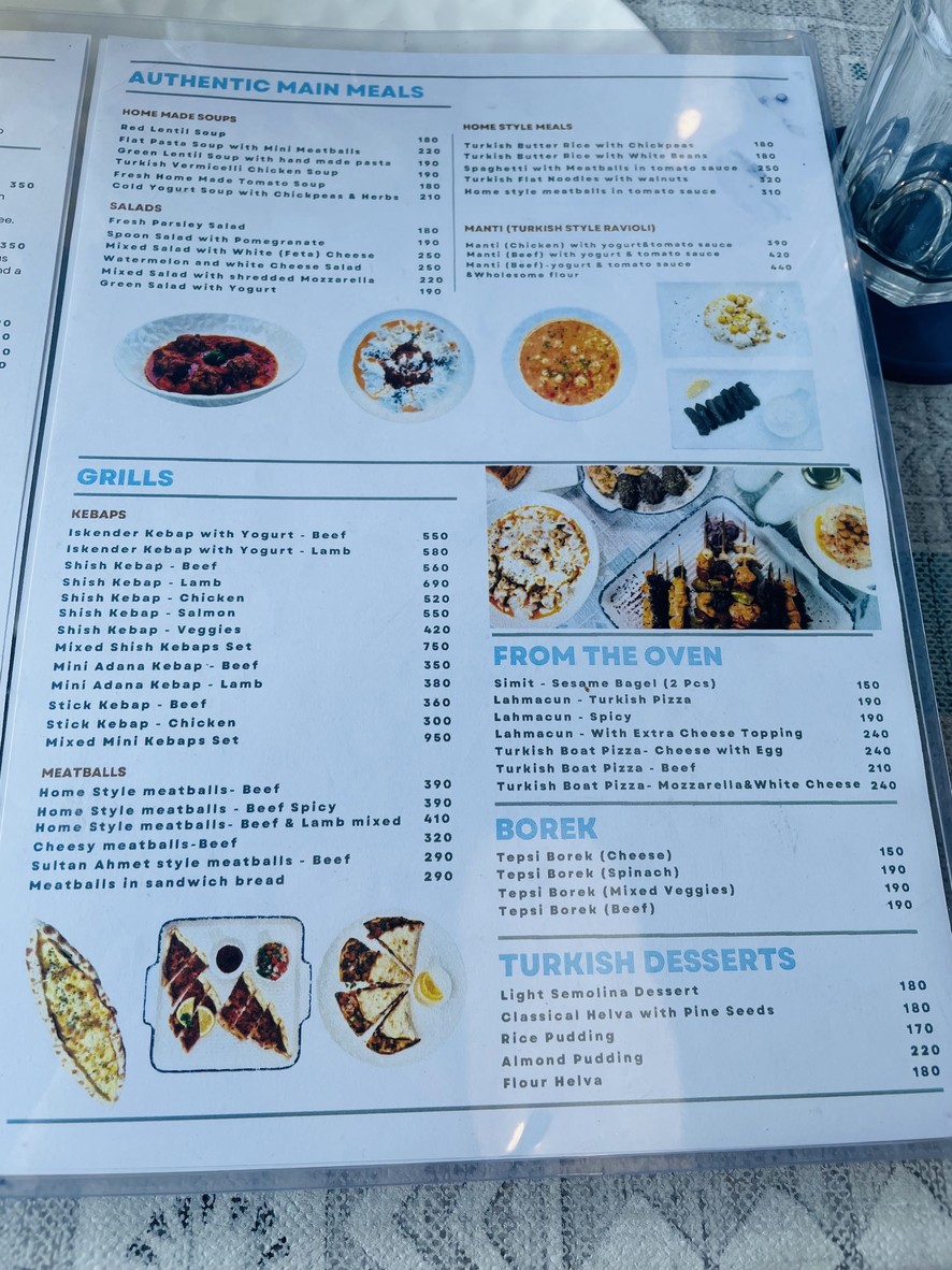 Mavi Restaurant Bangkok menu 2
