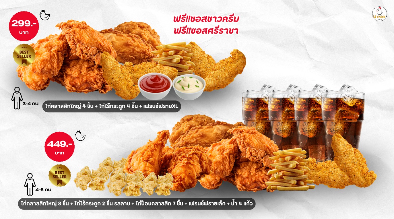 Yoo Shik Fried Chicken, The Prom Din Daeng Branch menu 4
